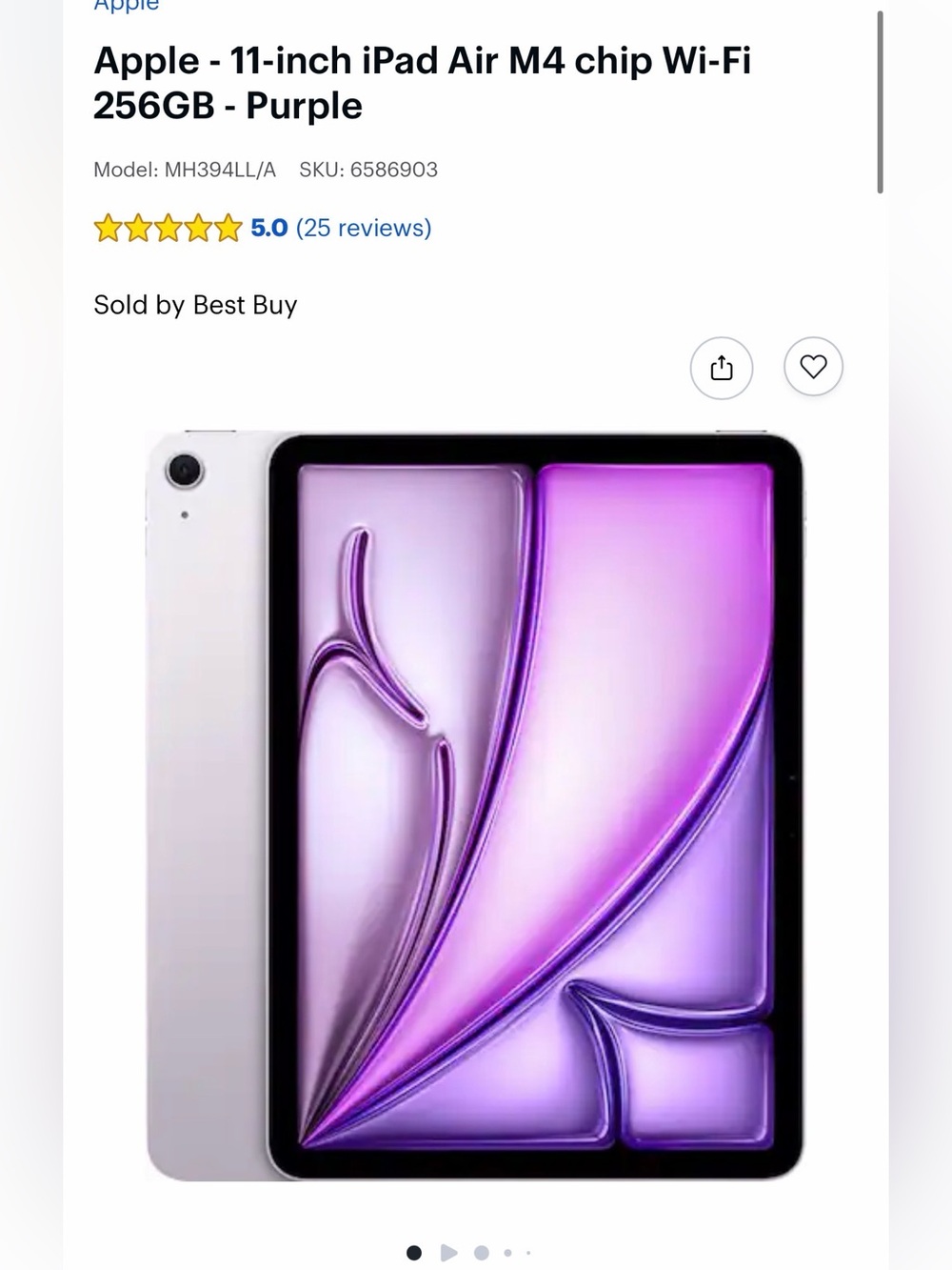 Apple iPad Air—11inch M4 256G—Space Gray-purple